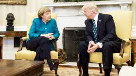 Merkel bei Trump