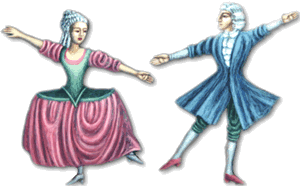 Tanzendes Kunstpaar